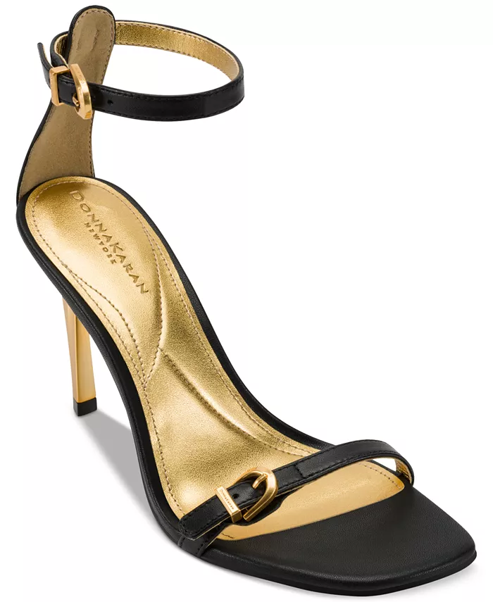 Женские босоножки Donna Karan Pryce с ремешком на щиколотке и пряжкой Donna Karan New York, черный