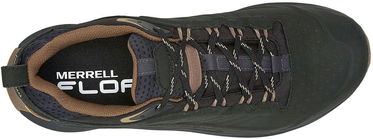 Мужские водонепроницаемые кожаные кроссовки Merrell Moab Speed 2, черный — фото 3
