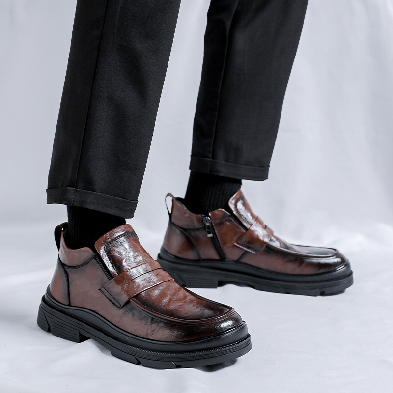 Повседневные мужские кроссовки SHUPATE Mid Top Коричневый/Черный, Коричневый Всесезонные — фото 3