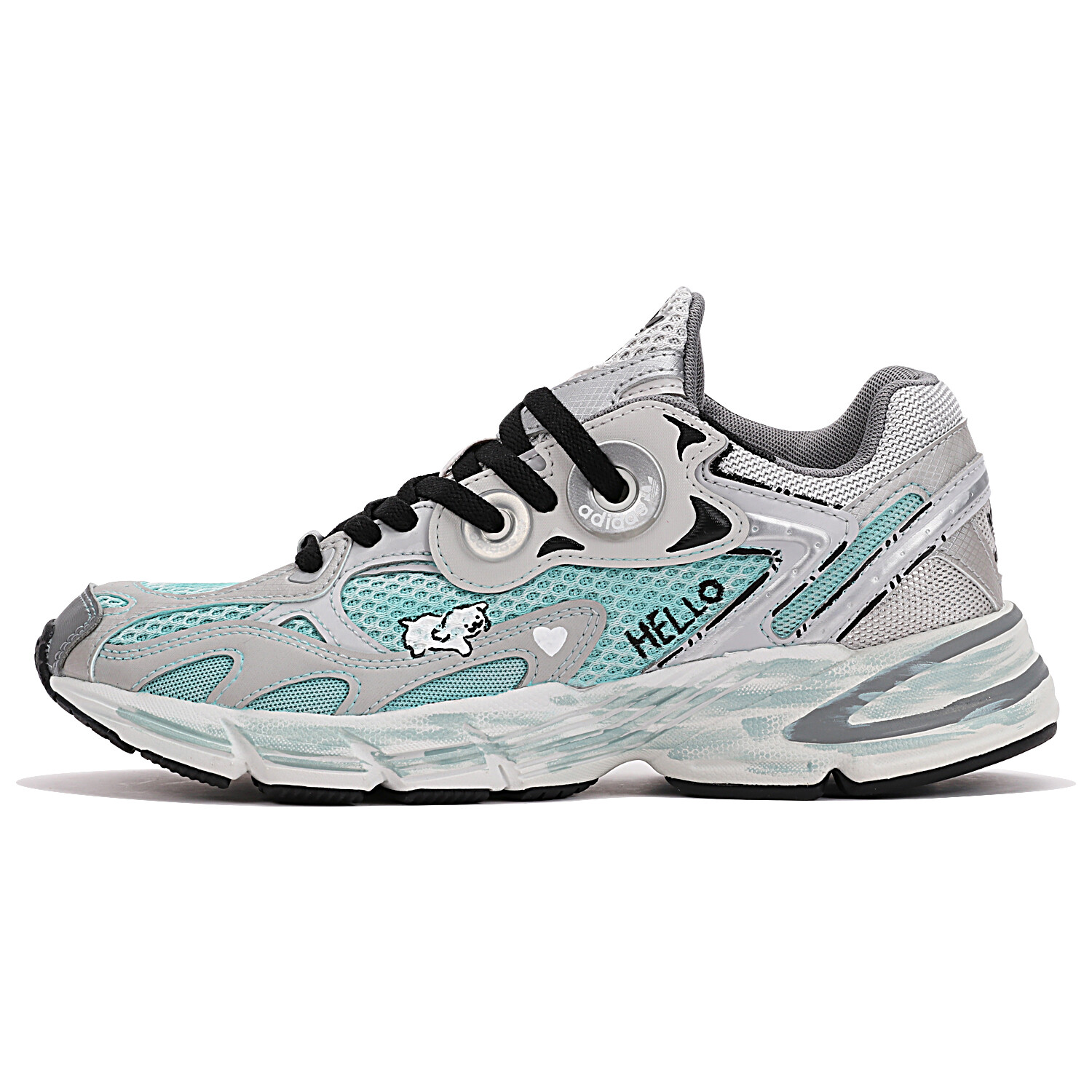 

Кроссовки adidas originals Astir Lifestyle Shoes Women's Low-top Grey/cyan, темно-серый