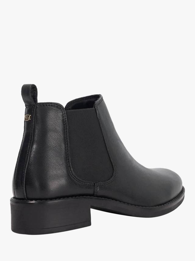 Лакированные кожаные укороченные ботинки челси Dune London, Black — фото 4