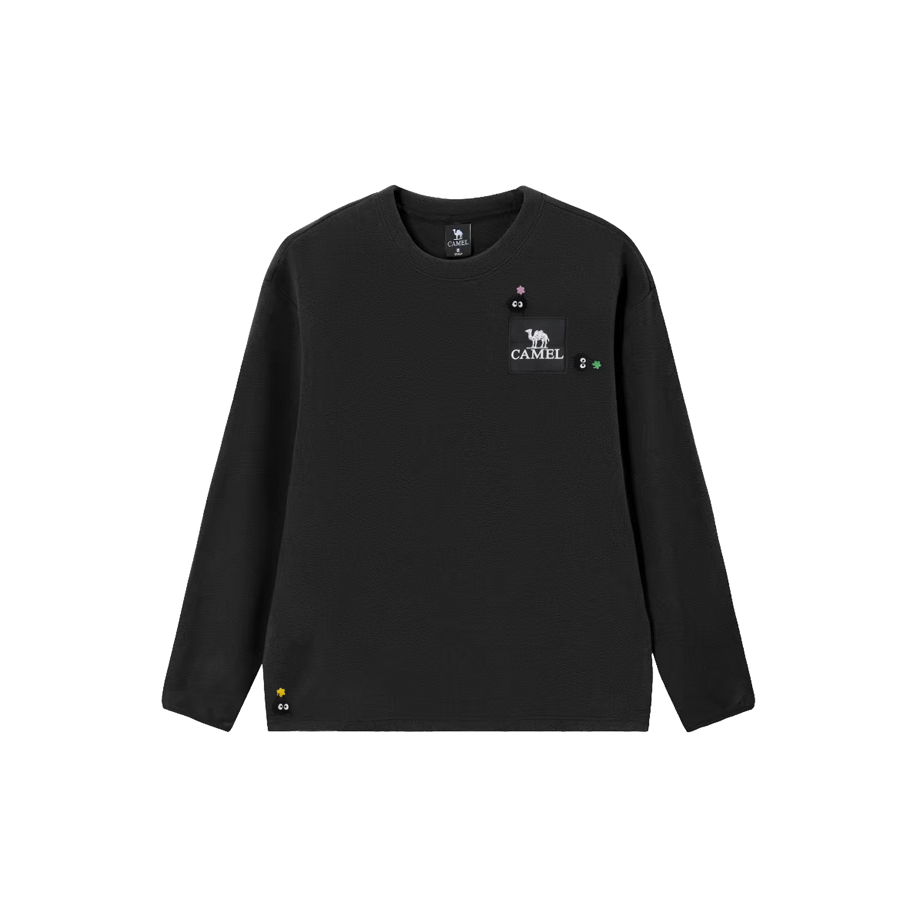 

CAMEL Свитшот Capsule мужской черный с круглым вырезом Moderate Regular