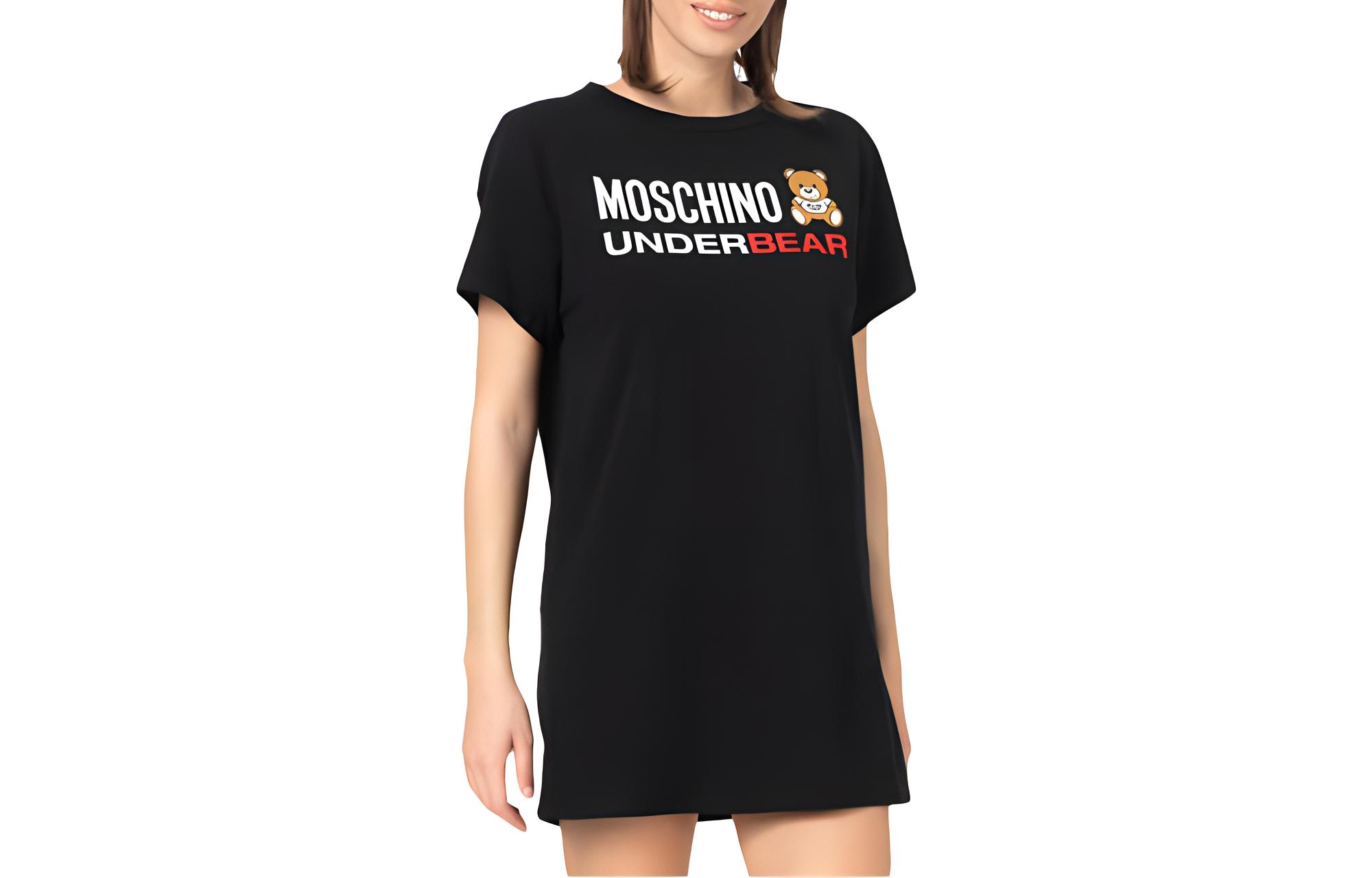 

Футболка женская черная MOSCHINO