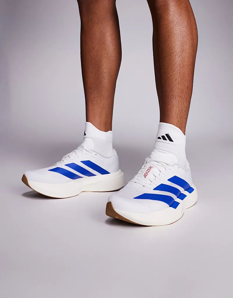 Кроссовки adidas Running Adizero EVO SL белого и синего цветов Adidas Performance