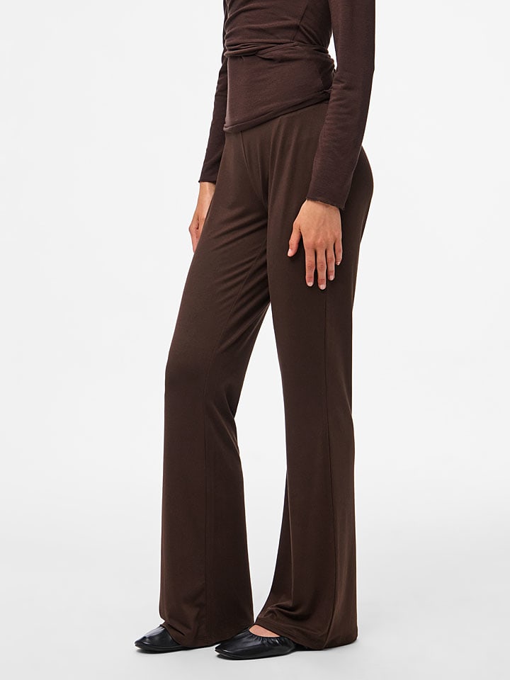 

Pieces Брюки "Pcroya" темно-коричневого цвета