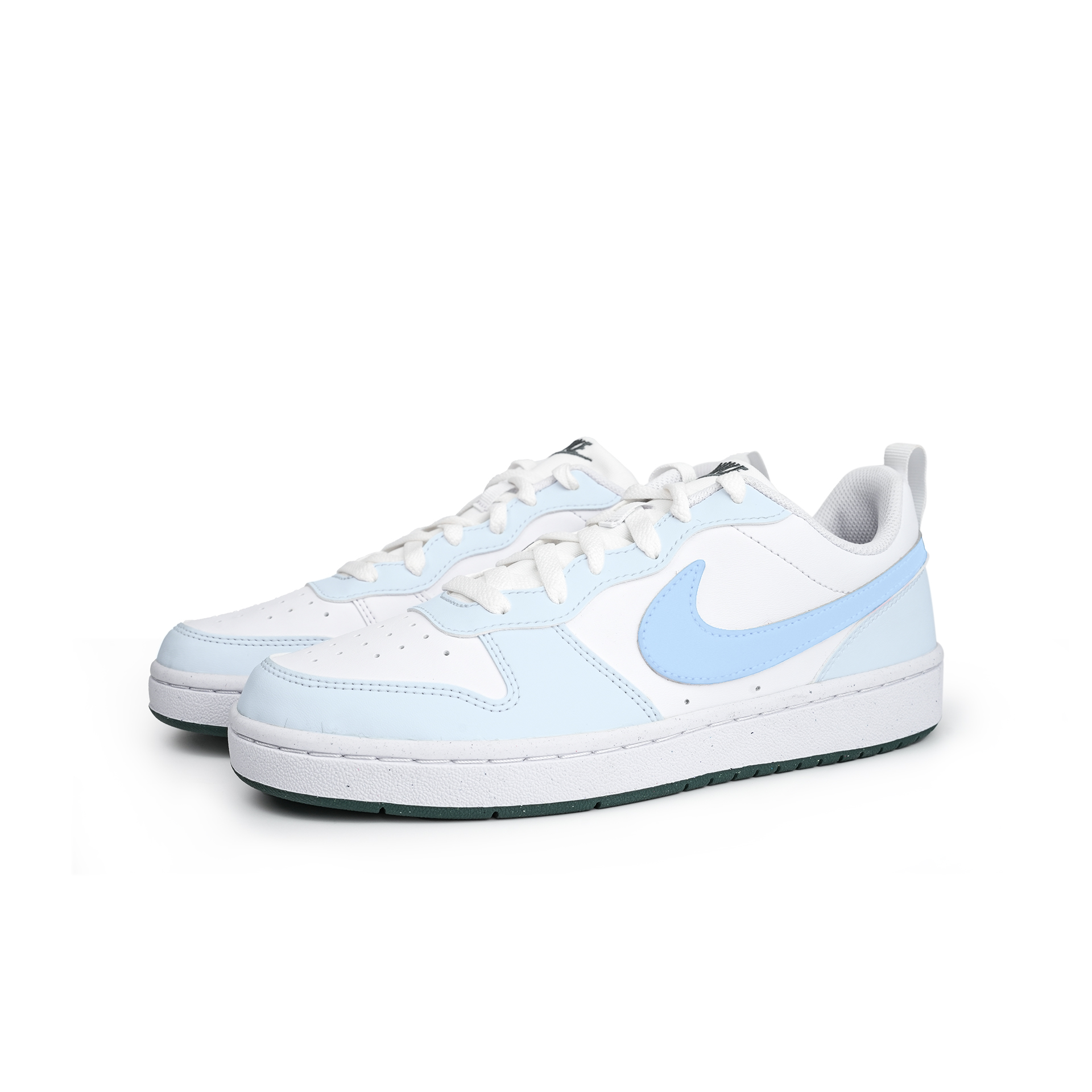 Nike Кроссовки для скейтбординга Court Borough с противоскользящей и износостойкой подошвой, низкие, для подростков, синие — фото 4