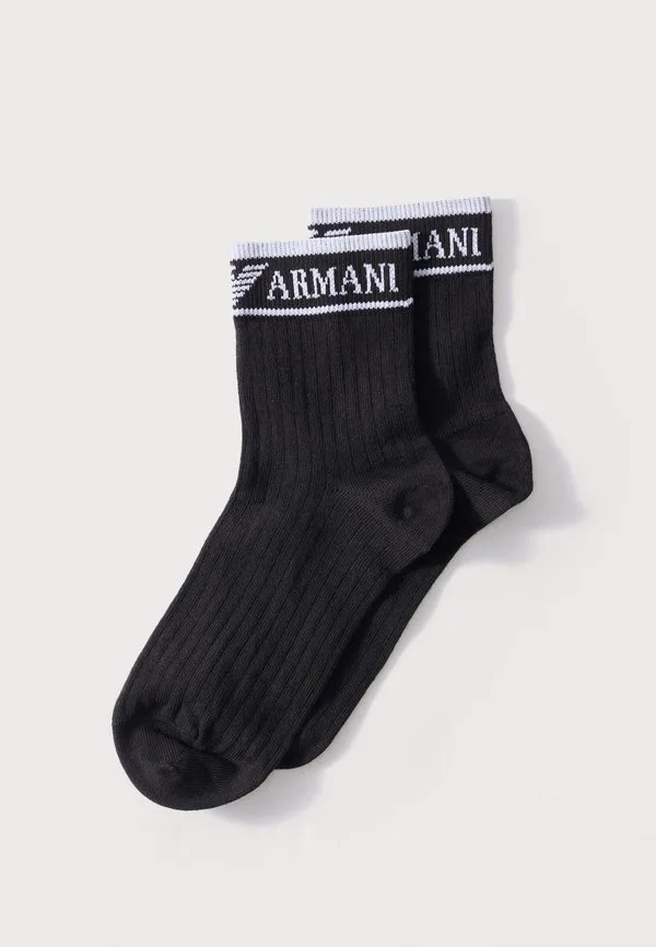 Носки до щиколотки, комплект из 2 пар. Emporio Armani, Black