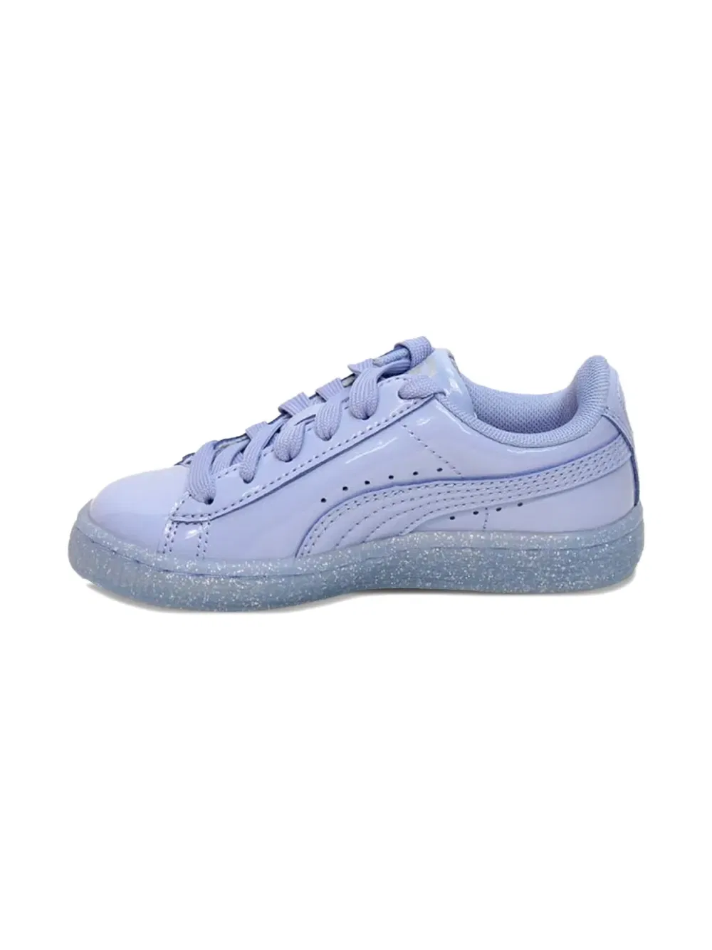Кроссовки Basket с блестками Puma Kids, фиолетовый — фото 2