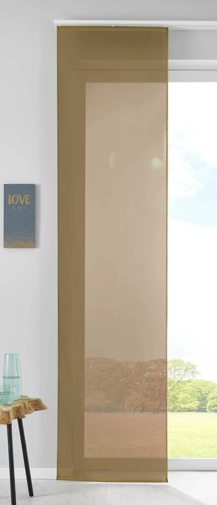 

Комплект из 1 раздвижной шторной панели-вуали В x Ш 245x60 см оранжевого цвета в комплекте с грузовым стержнем на тележке для панелей, 85589N Astek, коричневый