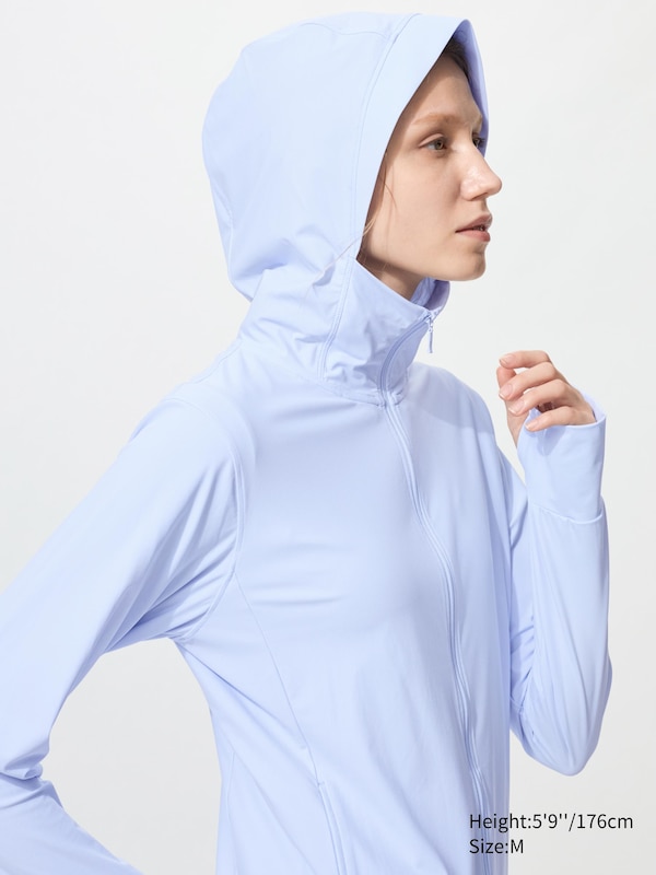 Толстовка AIRism Ultra Stretch с UV-защитой Uniqlo, 00 white — фото 3