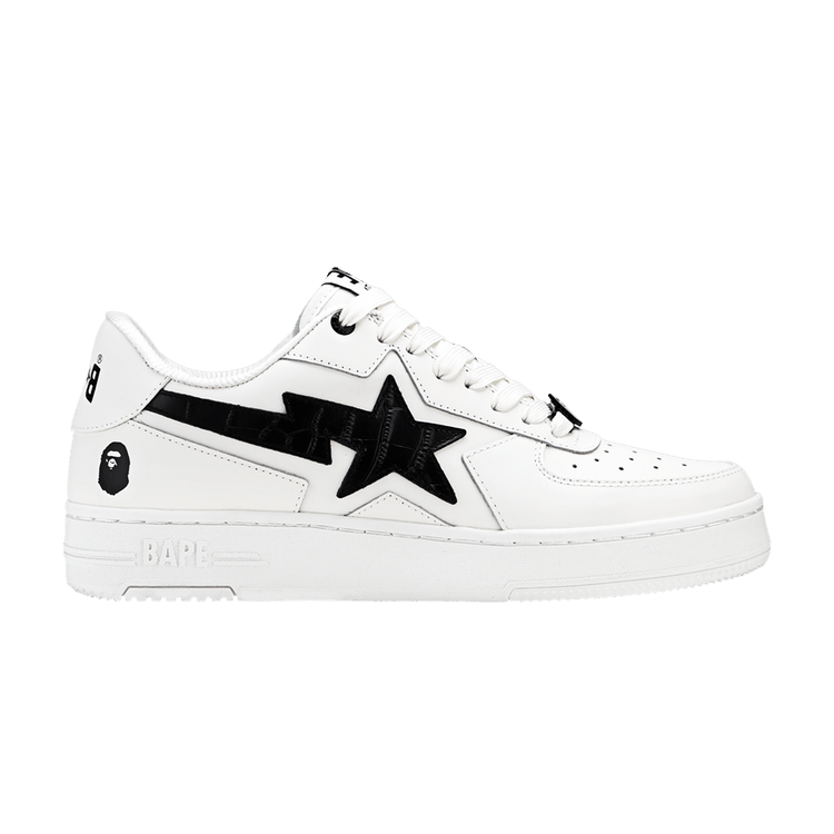 Кроссовки Wmns Bapesta Icon #1 'White Black Croc', белый