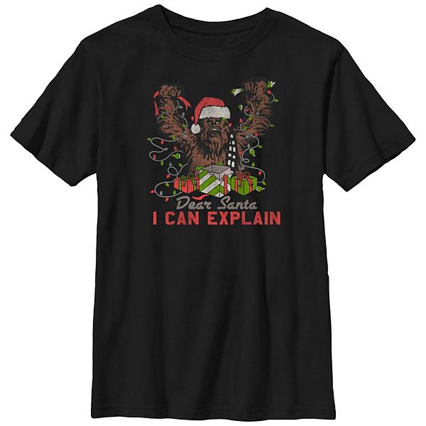 

Футболка с принтом Boys husky dear santa i can explain Star Wars