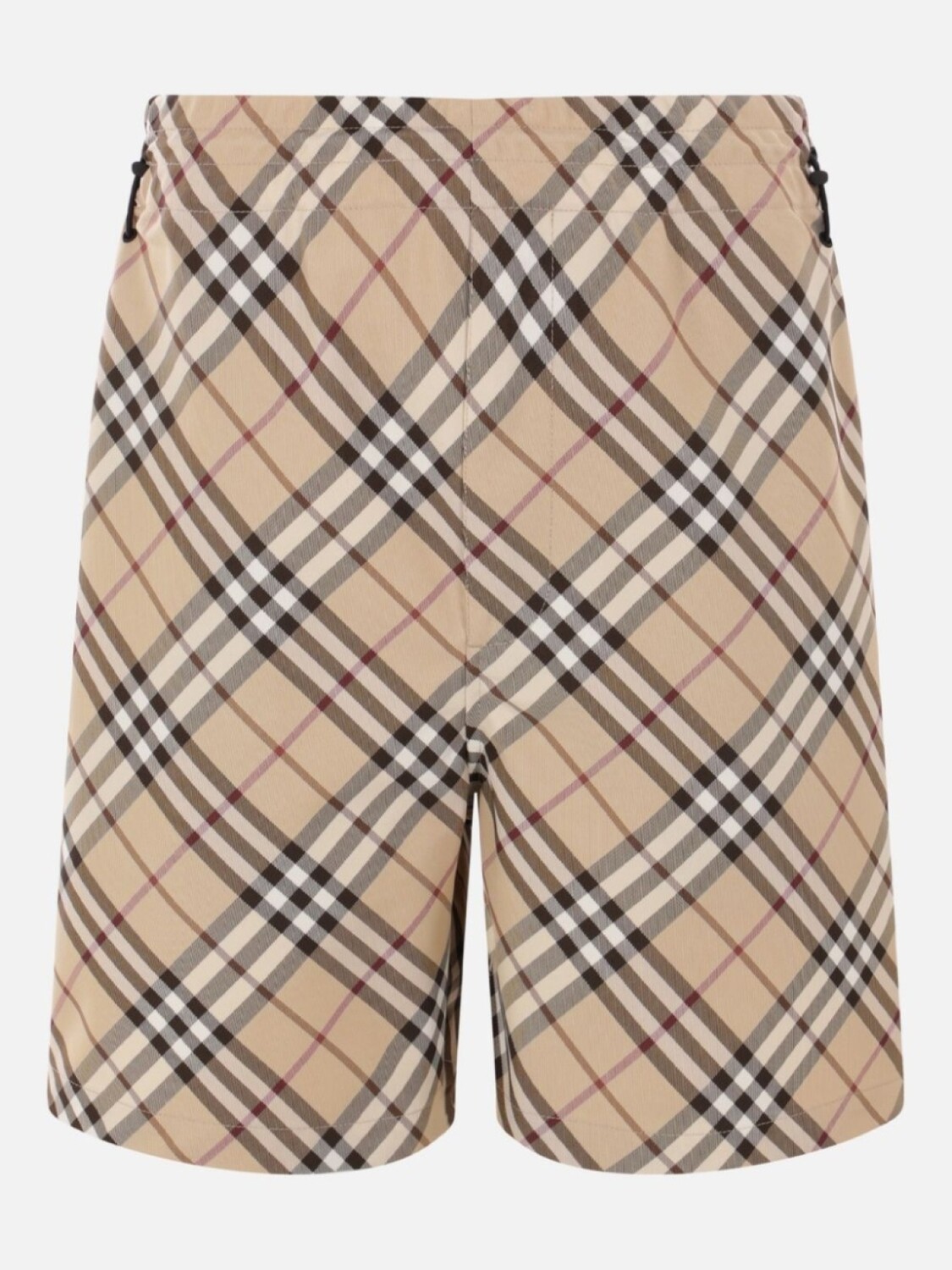 

Шорты из твила в клетку Burberry, коричневый