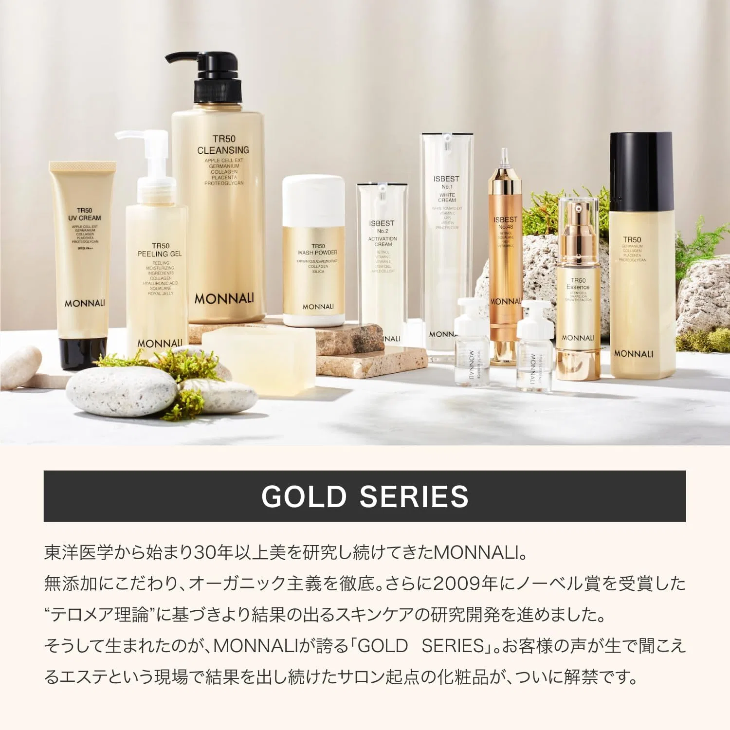 Эссенция Monnali — Гель для лица Gold Series TR50, 30 г — фото 3