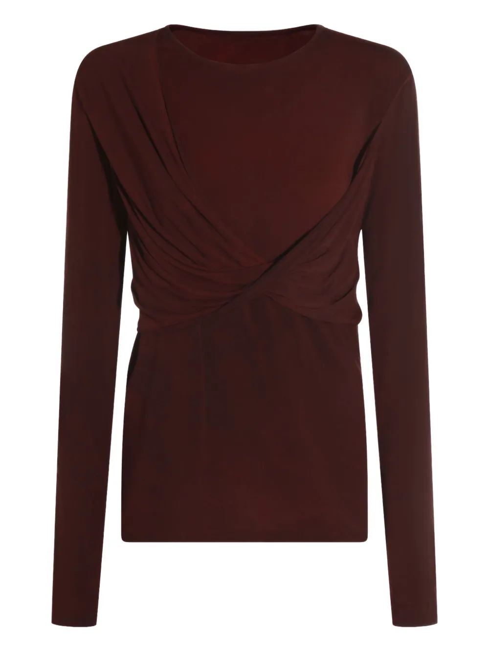 

Топ с перекрученной драпировкой Uma Wang, красный