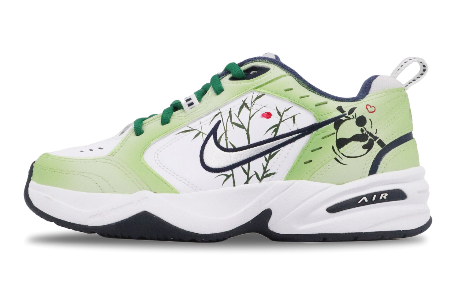 

Кроссовки Nike Air Monarch 4 Chunky Sneakers Unisex Low-top Black/green, зеленый