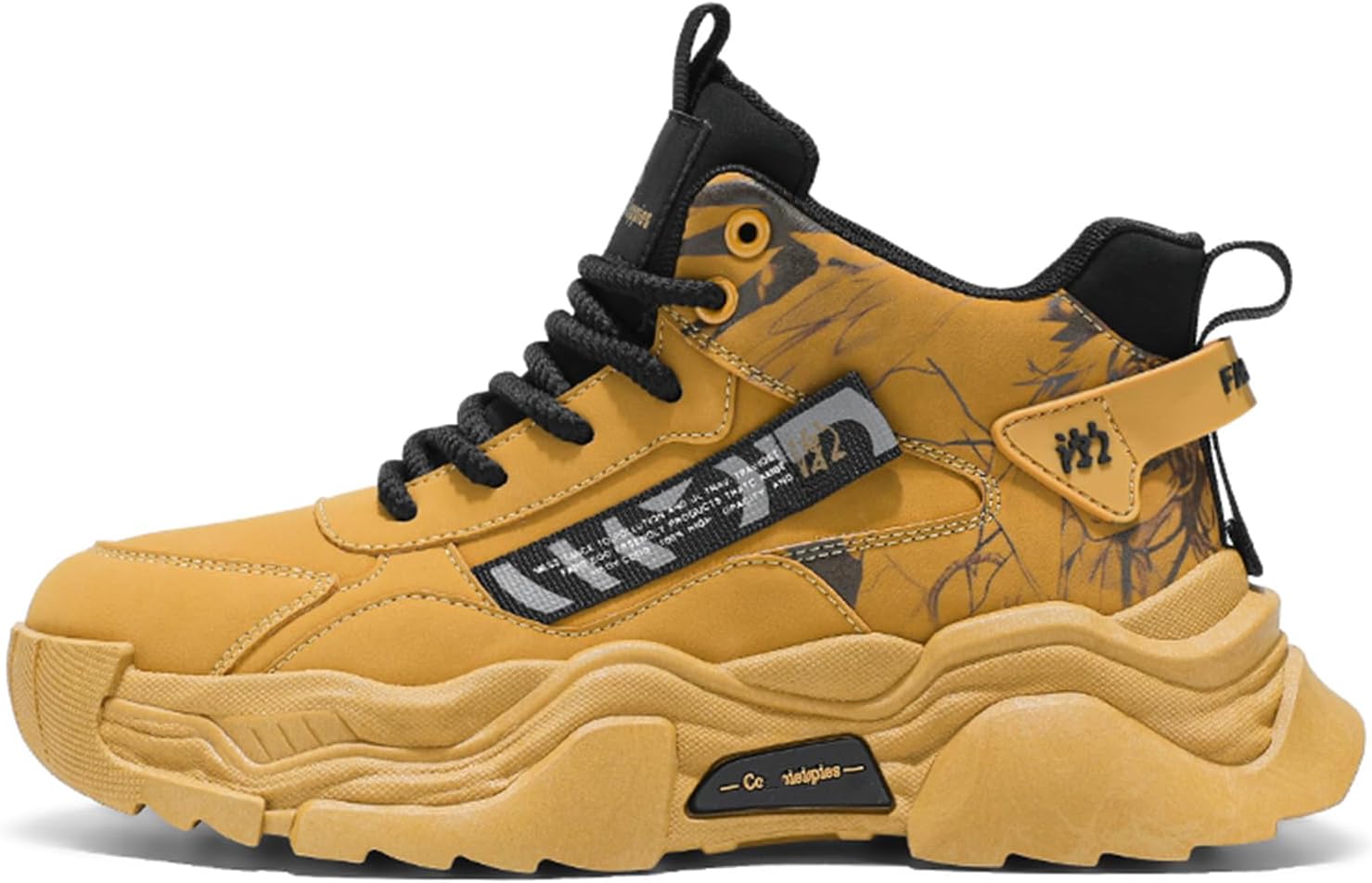 

Мужские модные кроссовки, ботинки для походов, повседневные спортивные прогулочные туфли, высокие кроссовки для мужчин Spwagym, Brown-1