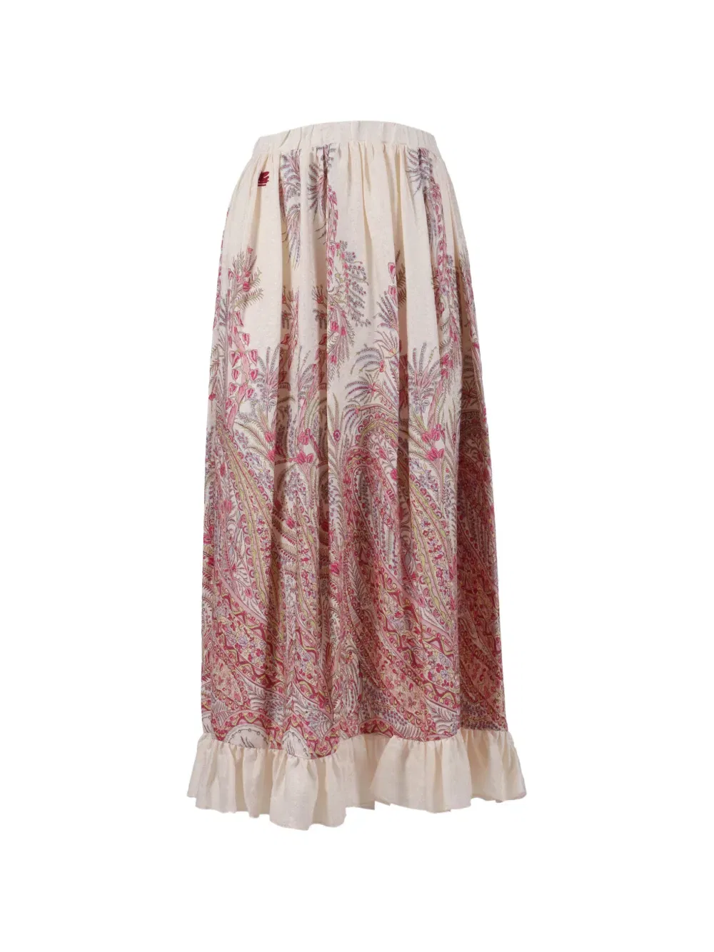 Юбка с оборками и узором «пейсли» Etro Kids, нейтральный — фото 2