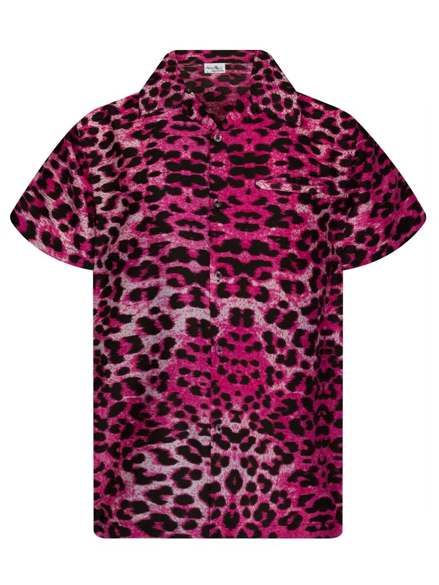

Рубашка King Kameha Leopard, розовый