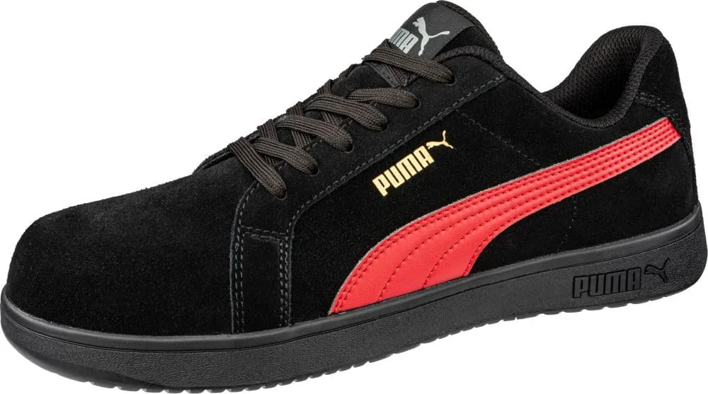 Мужские кроссовки Puma Iconic Suede Low Eh, черный/красный