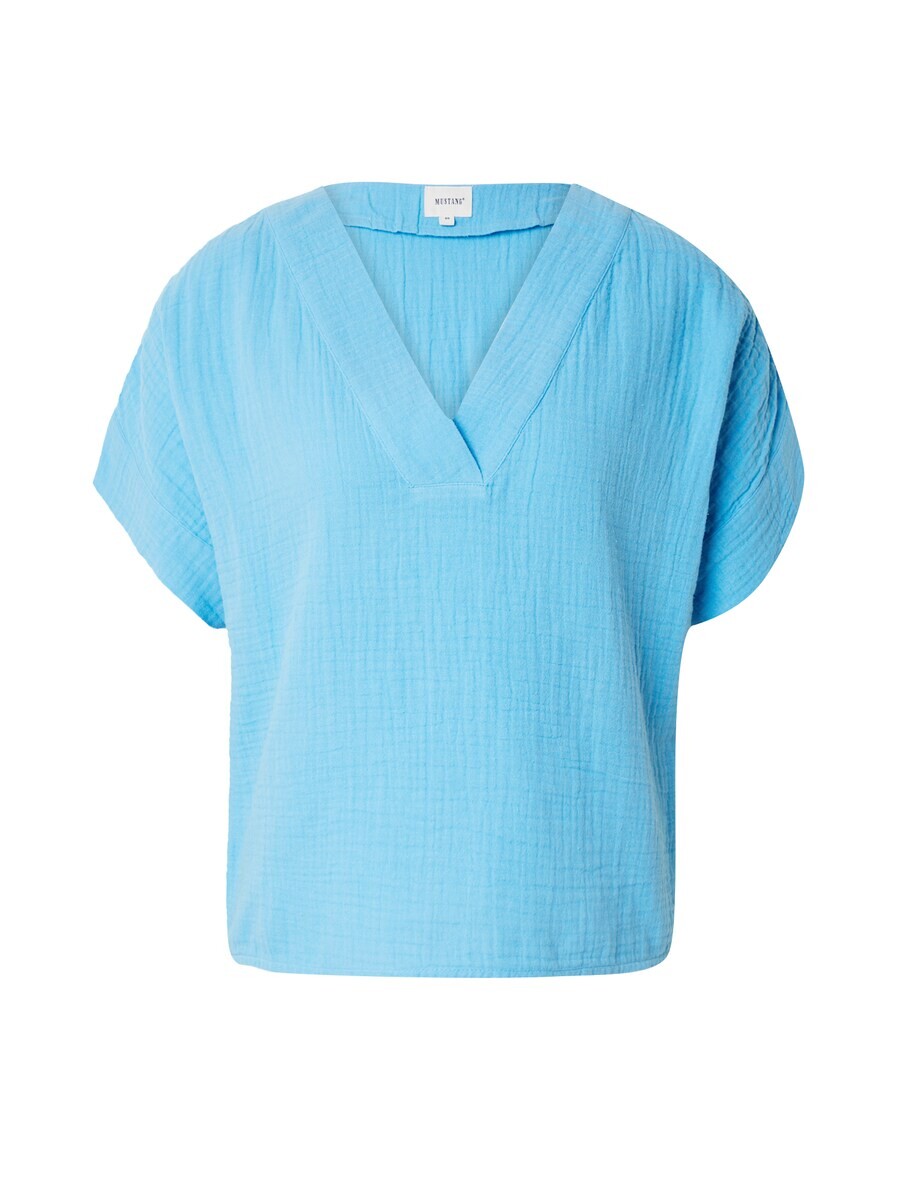 

Блузка с коротким рукавом MUSTANG Blouse TULSA, лазурный