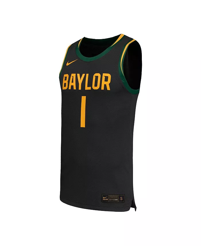 Мужская 1 черная реплика баскетбольной майки Baylor Bears Nike — фото 2