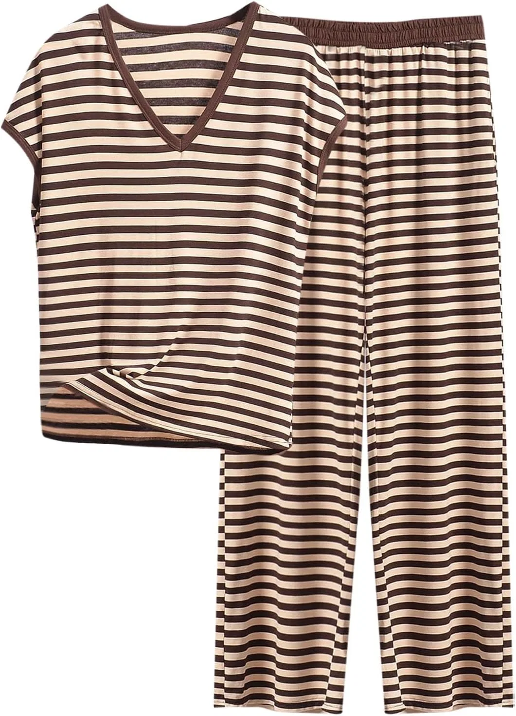 Пижама из двух предметов, хлопок, Khaki