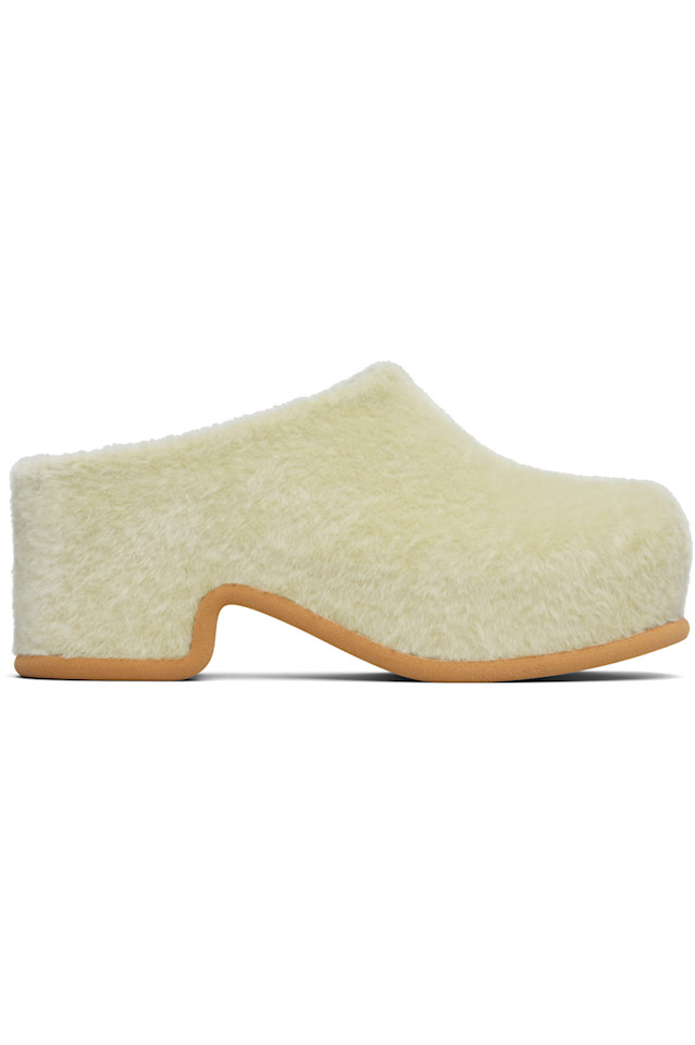 

Платформенные клоги Dries Van Noten, цвет pistache