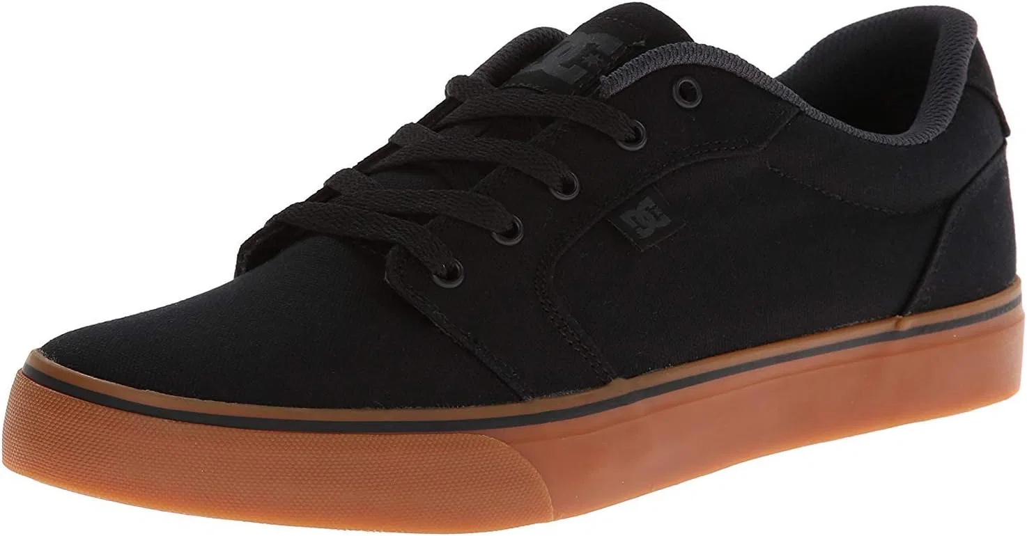 Мужские повседневные скейтбордистские кроссовки DC Anvil DC Shoes, 2-Black Gum