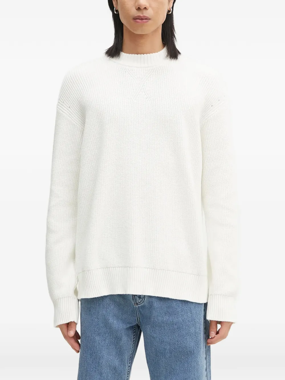 

Свитер с логотипом и круглым вырезом Napapijri, белый