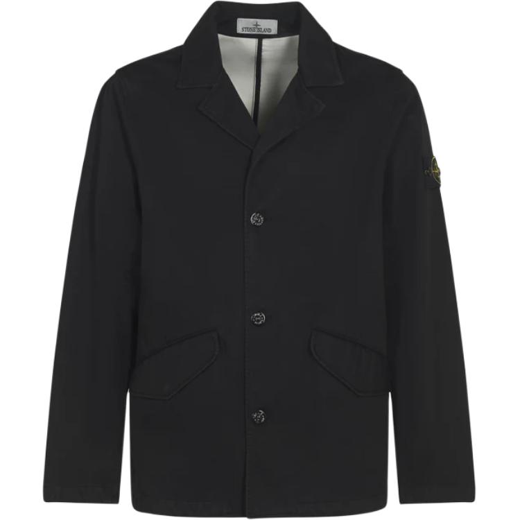

Расо гоммато 3L куртка на пуговицах STONE ISLAND, черный