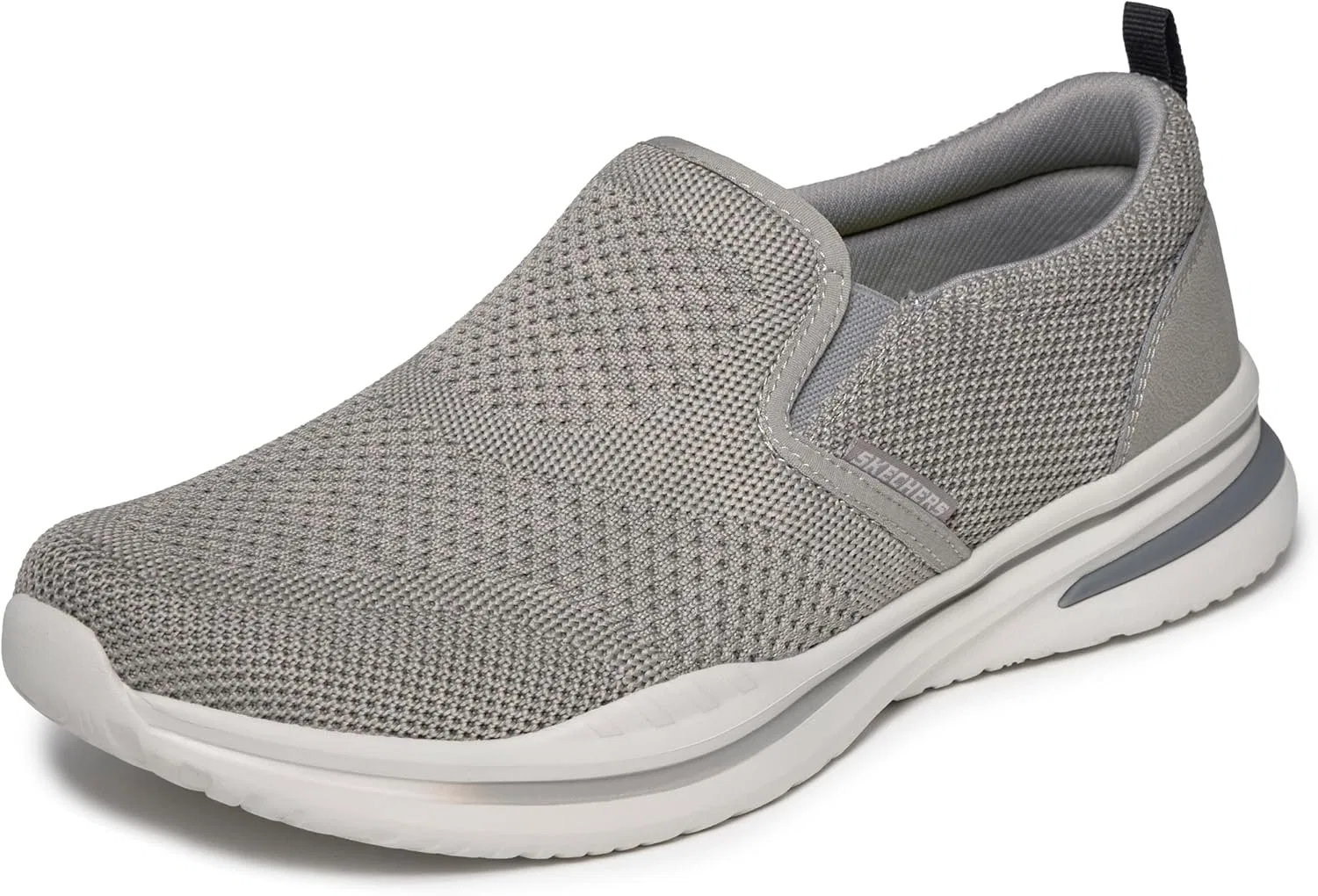 Мужская спортивная одежда Skechers Norlan - Philip, вязаные слипоны с двойной эластичной вставкой и петлей на пятке, Gray