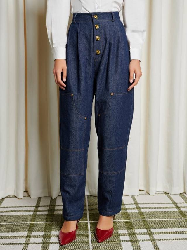 

Джинсы-баллоны dallin с высокой посадкой GHOSPELL, цвет Blue Denim