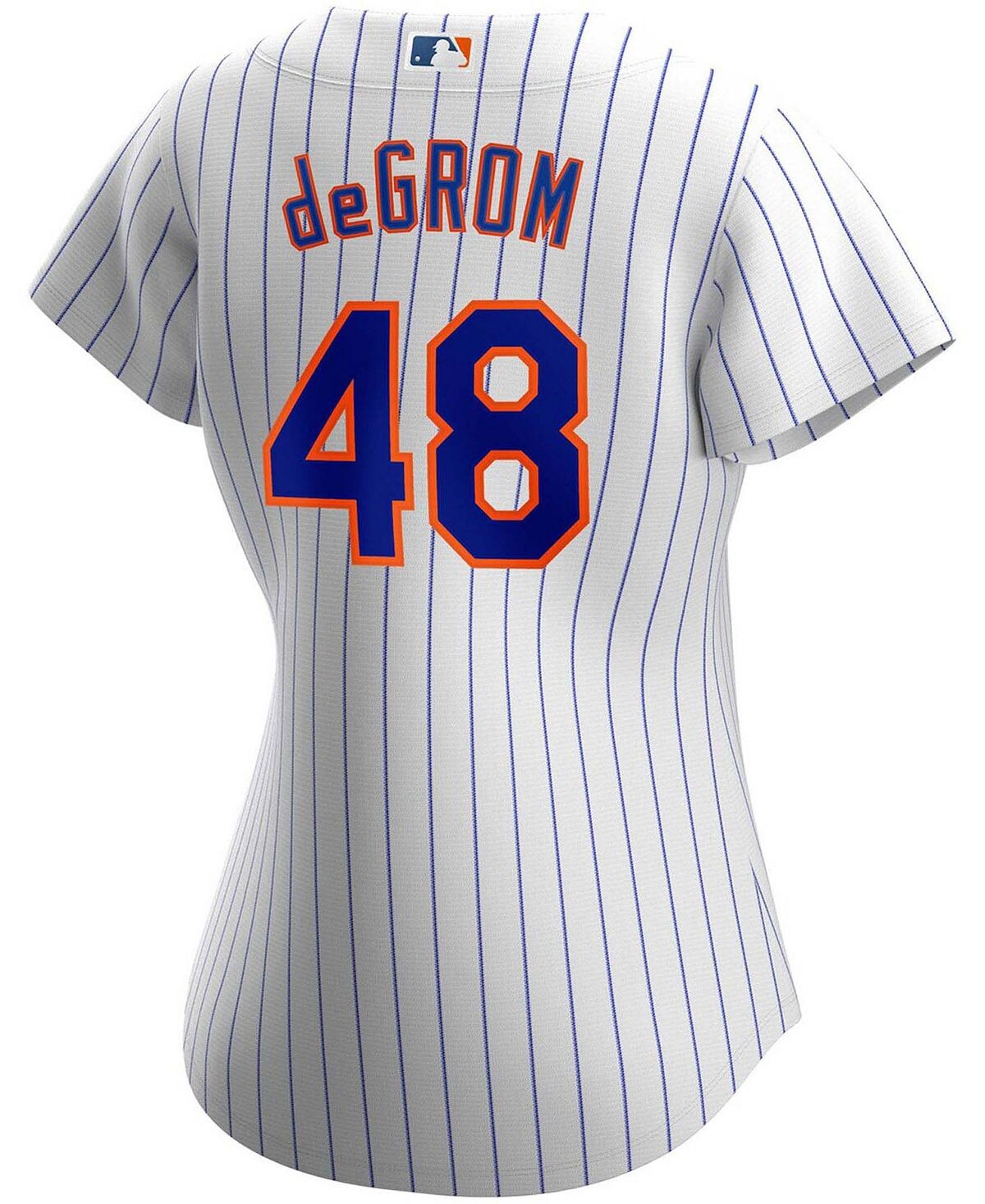 Женская белая футболка Jacob Degrom New York Mets Home Replica Player Nike, белый — фото 2