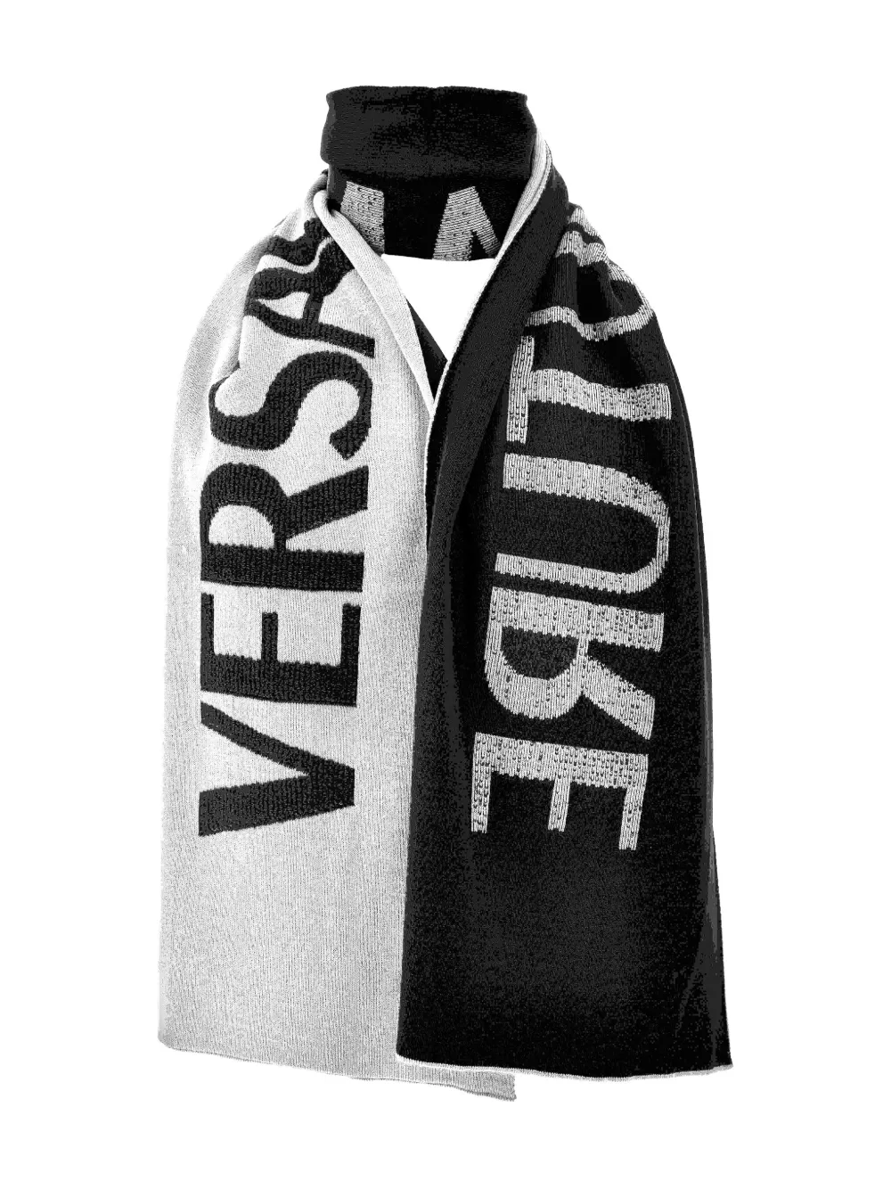 

Шарф с логотипом Versace Jeans Couture, черный