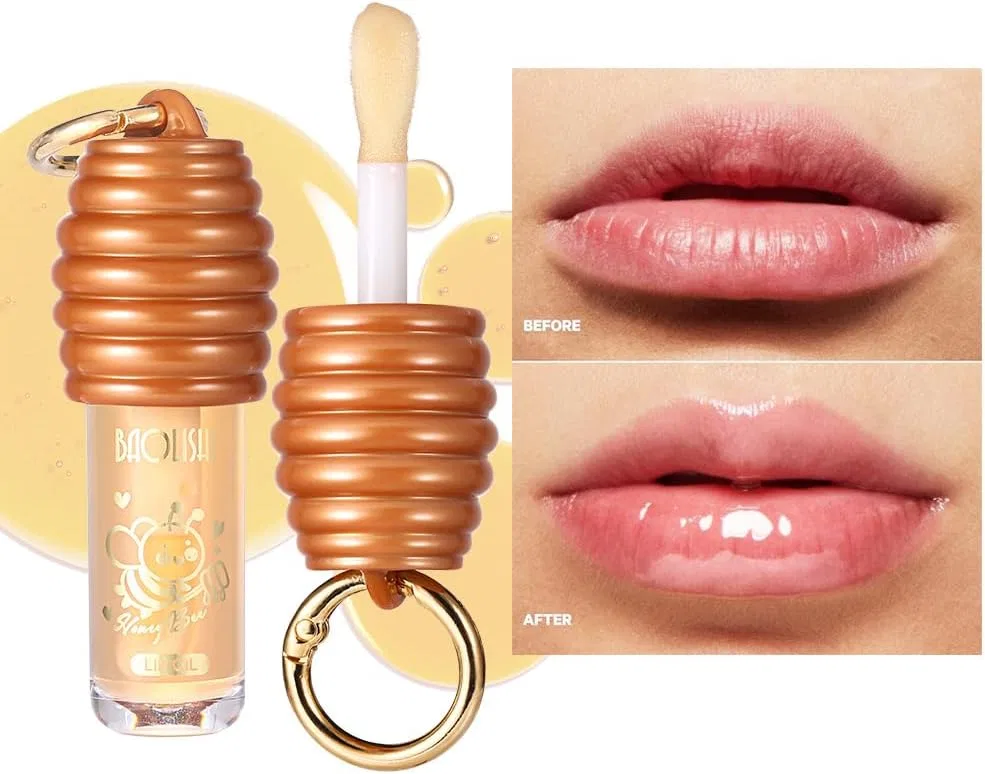 Блеск для губ Honey Lip Oil Petansy, 1 шт., желтый — фото 3
