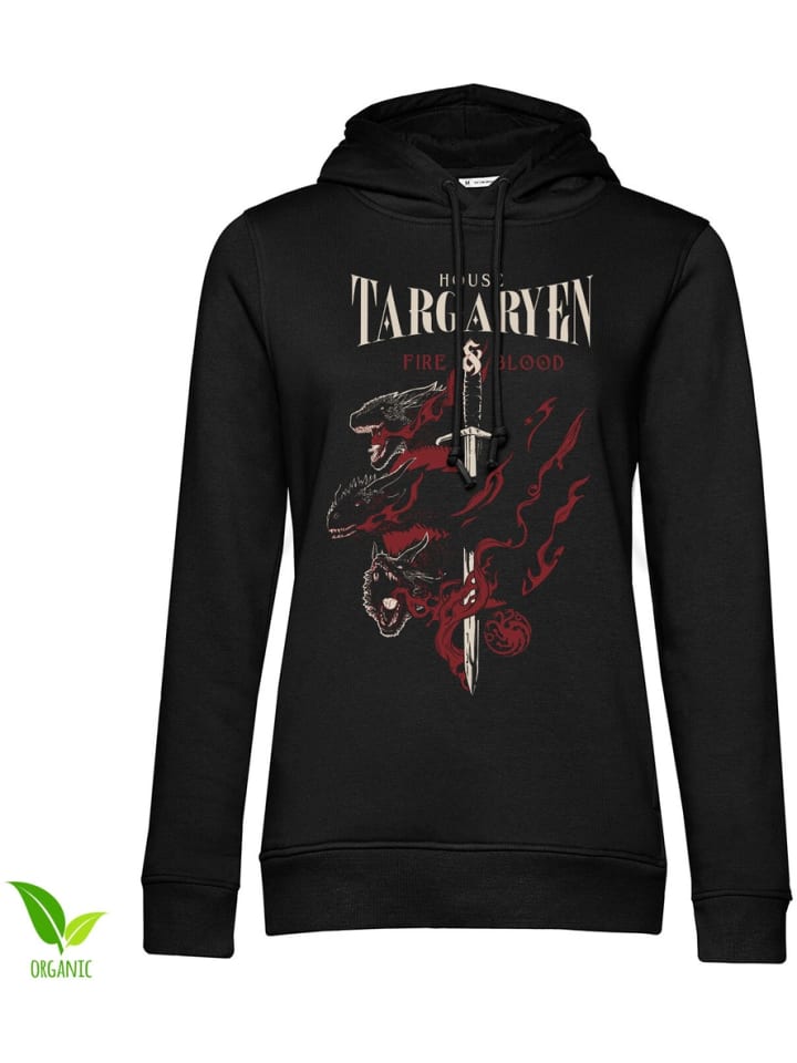 

Толстовка House Targaryen Girls Hoodie Game of Thrones, черный