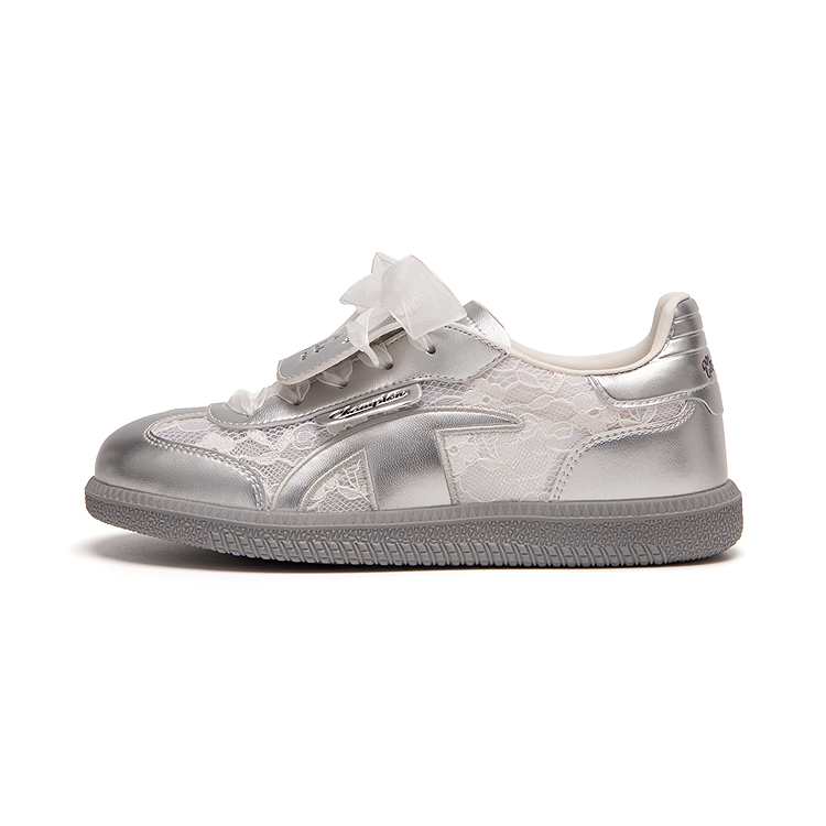 

Champion Kids Кроссовки для скейтбординга в немецком стиле, низкие, детские, милые, серебристо-белые, детские