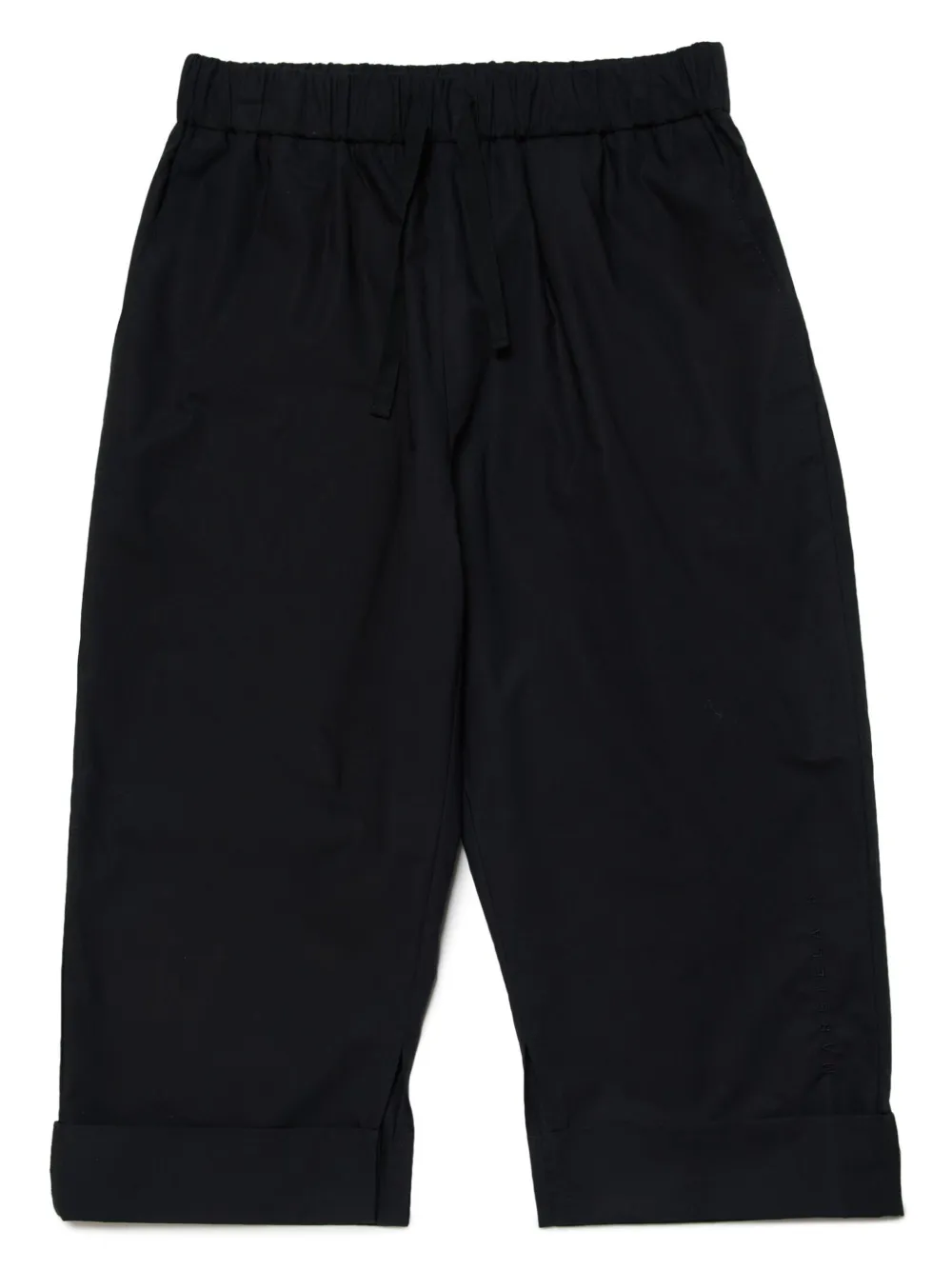 

Широкие брюки с вышитым логотипом MM6 Maison Margiela Kids, черный