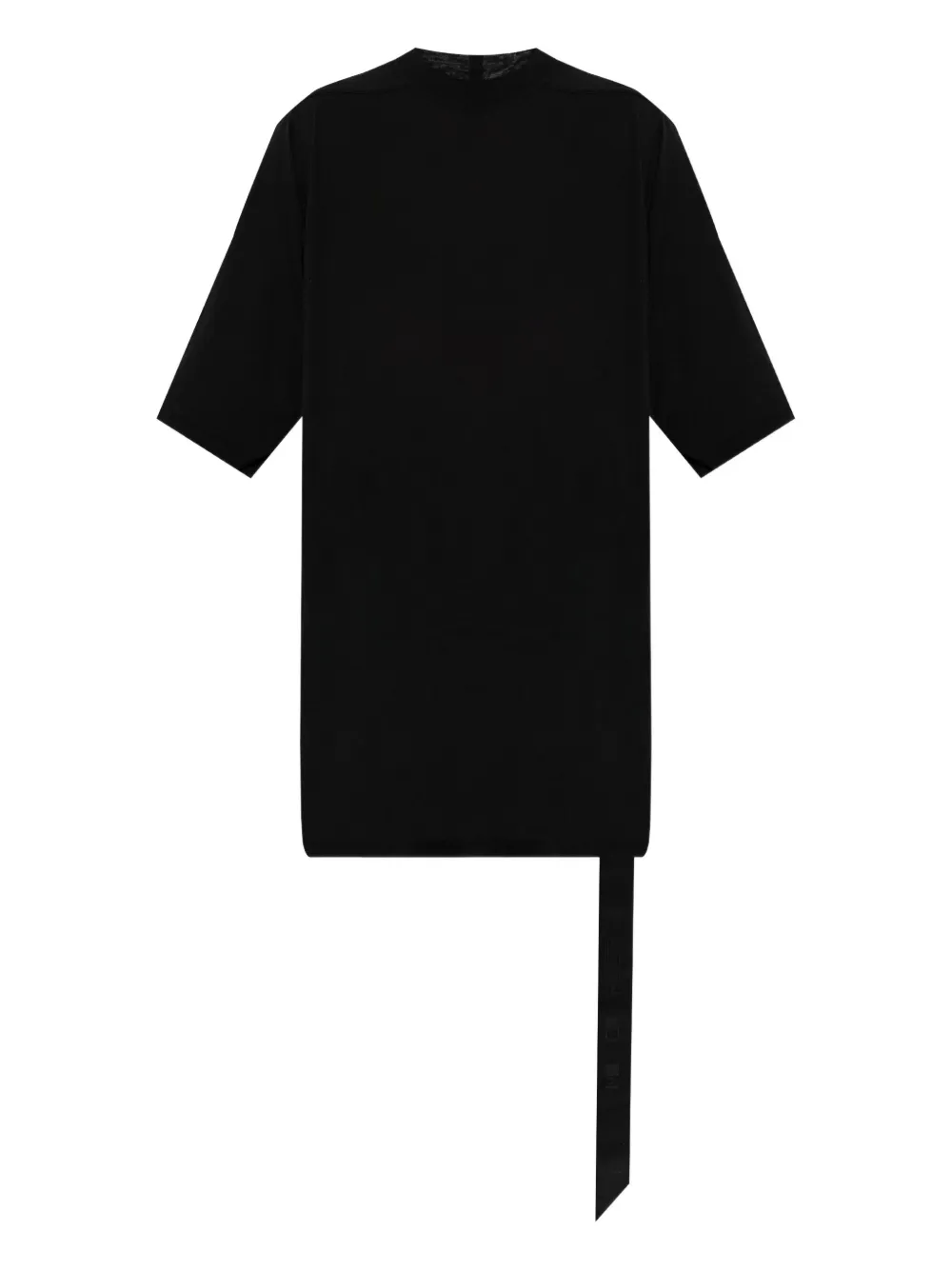 

Топ с короткими рукавами и драпированным подолом Rick Owens DRKSHDW, черный