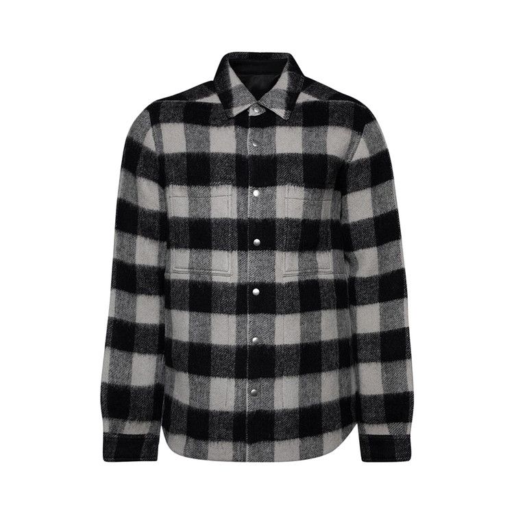 

Топ Rick Owens Giacca Outershirt, Black Plaid