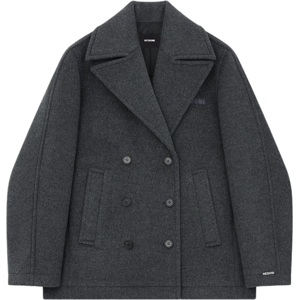 

WE11DONE Пальто женское серое антрацитовое, Charcoal Gray