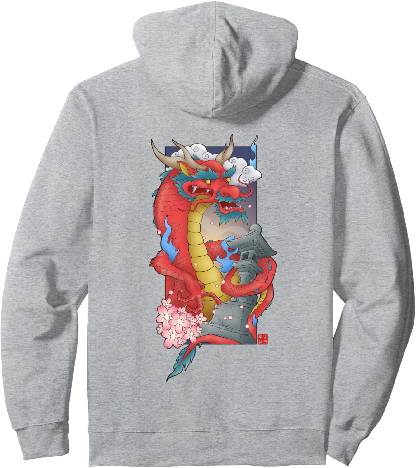 

Худи с изображением японского красного дракона Dragon'S Gift