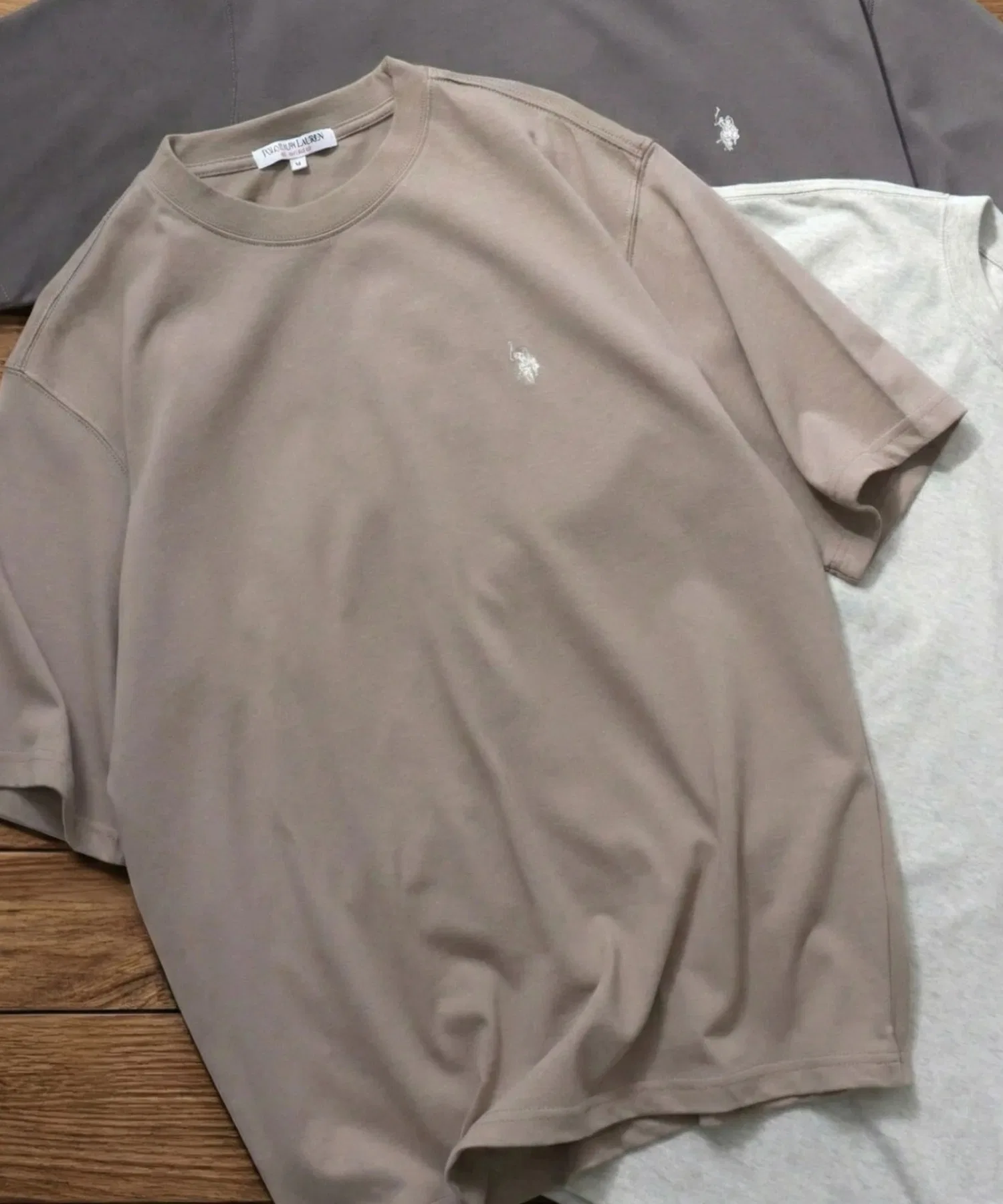 Мужская и женская футболка U.S. POLO ASSN. оверсайз с вышивкой