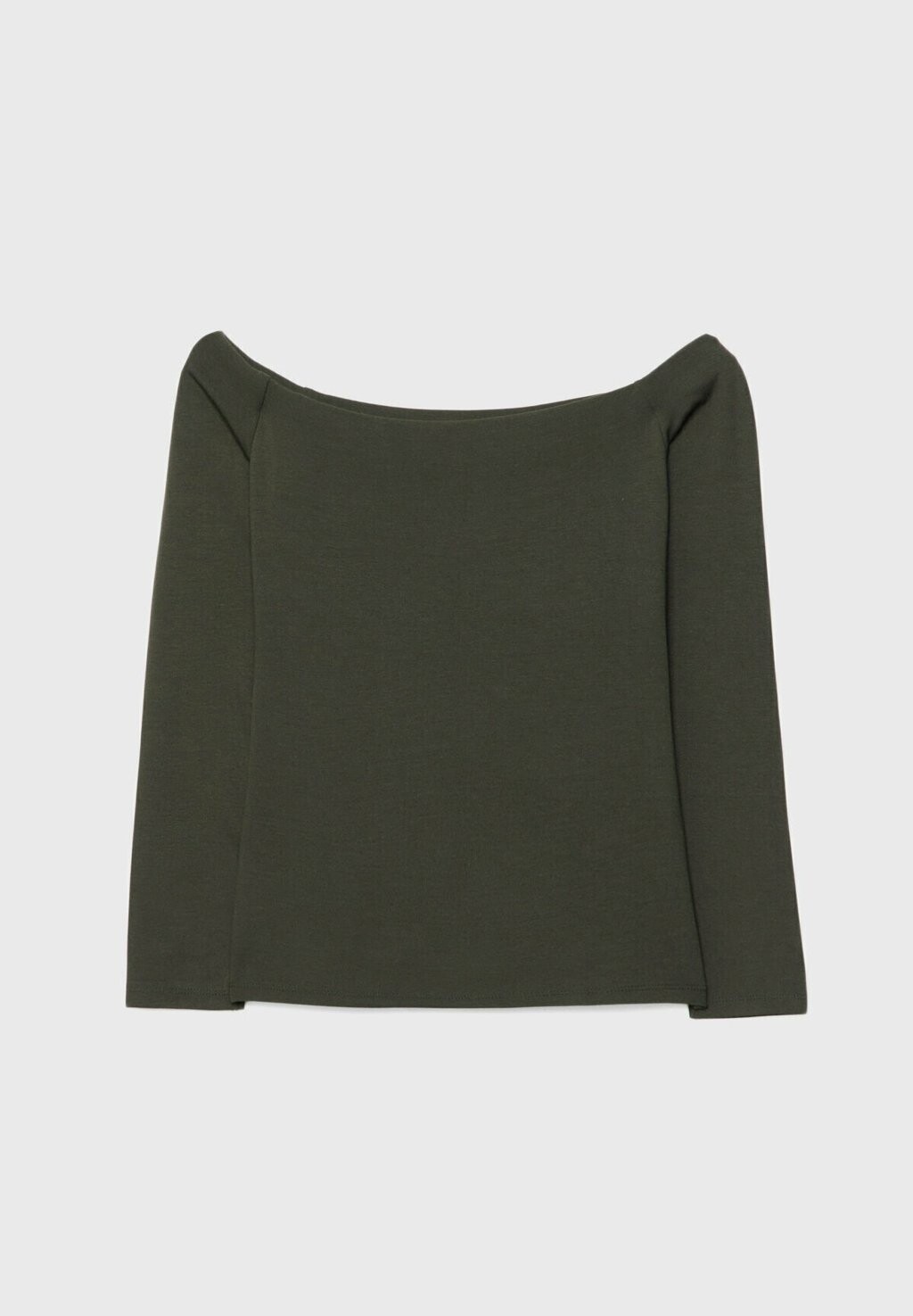 

Топ с длинными рукавами OFF-THE-SHOULDER Stradivarius, хаки