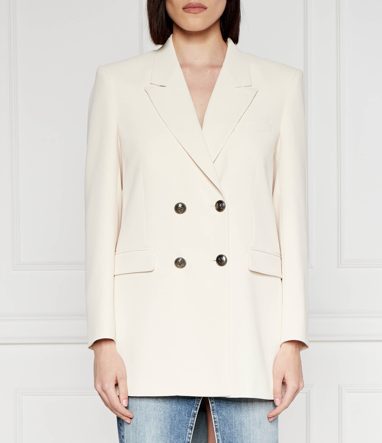 

Куртка Elisabetta Franchi elegante Regular Fit, экрю