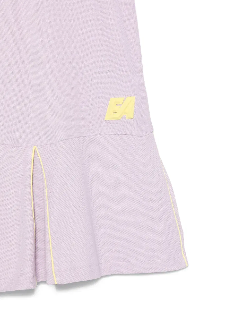Платье с воротником-поло и логотипом Emporio Armani Kids, фиолетовый — фото 3
