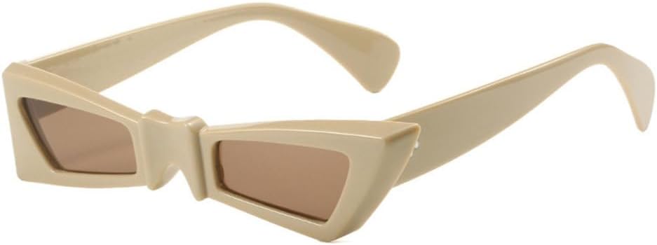 

Винтажные маленькие квадратные солнцезащитные очки 2027 года для женщин, модные панк-очки, трендовые цветные очки для мужчин, солнцезащитные очки UV400 MTZJH, Light Brown-brown