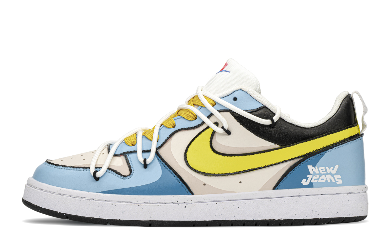 

Женские кроссовки для скейтбординга Nike Court Borough, Blue/Yellow