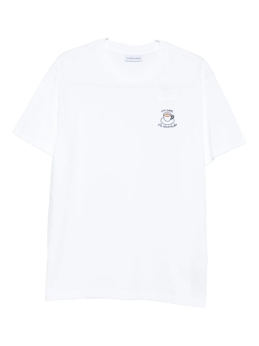 

Футболка с вышивкой Café Popincourt Maison Labiche, белый